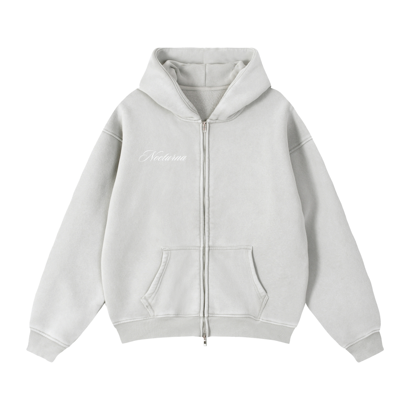 Double Zip-Through Boxy Fleece jacket