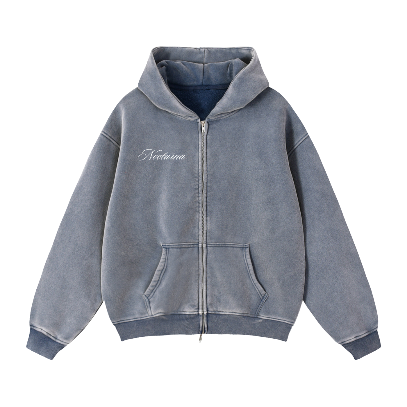 Double Zip-Through Boxy Fleece jacket