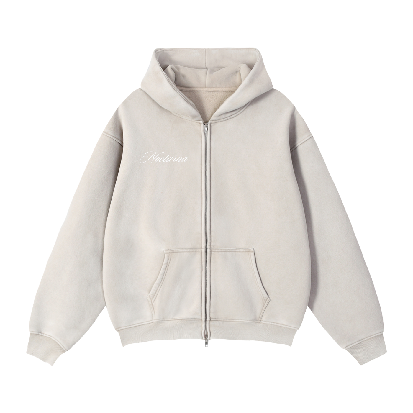 Double Zip-Through Boxy Fleece jacket